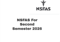 NSFAS For Second Semester 2026
