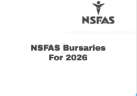 NSFAS Bursaries For 2026