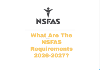 What Are The NSFAS Requirements 2026-2027?